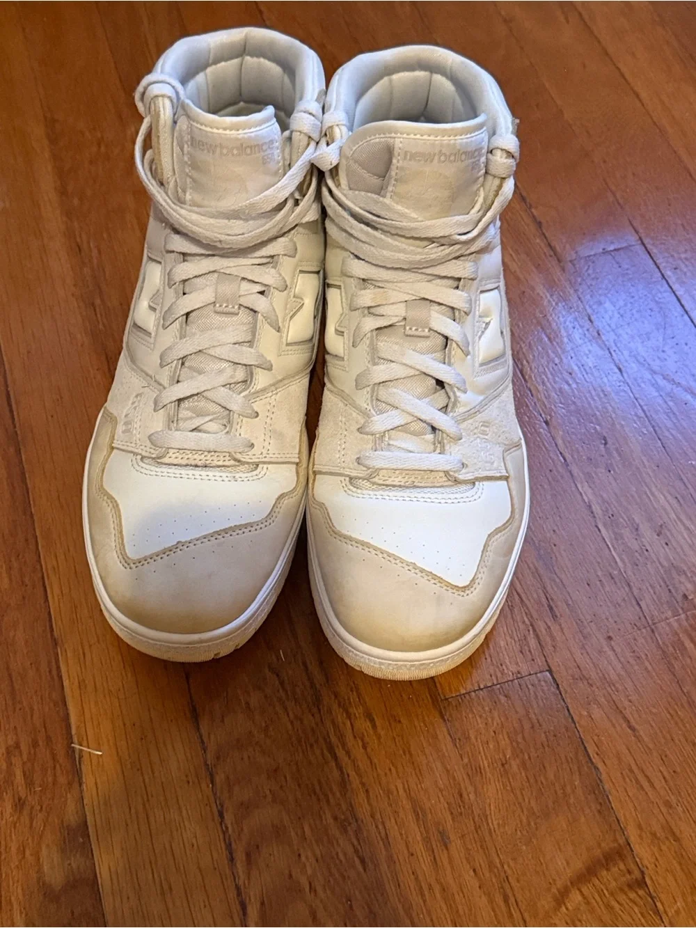 New Balance Men's Natural 650 High-Top Lace-Up Sneakers (BB650RPC) Size 14